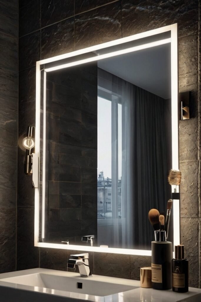 Mirror with Integrated Lighting