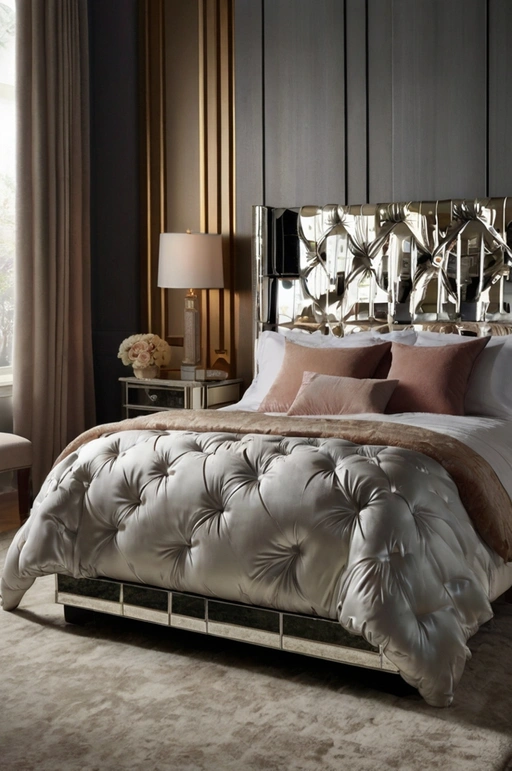 Mirrored Headboard