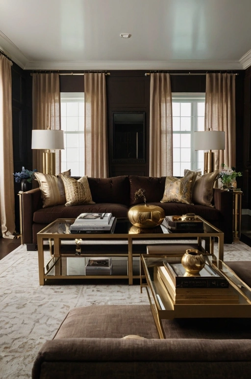 Modern Elegance with Metallic Accents