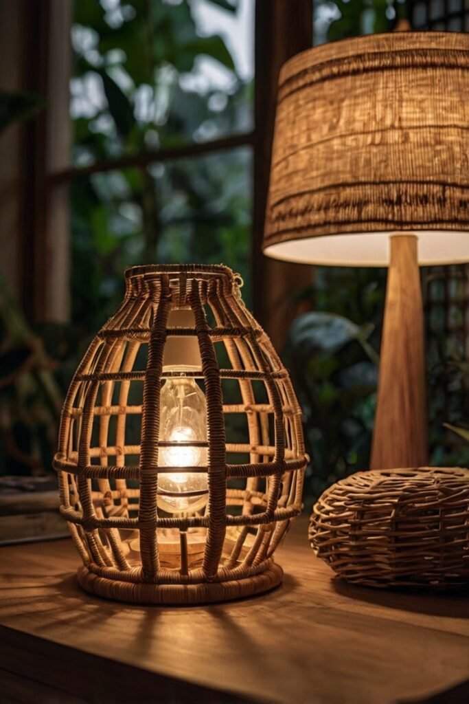 Natural Material Lamps