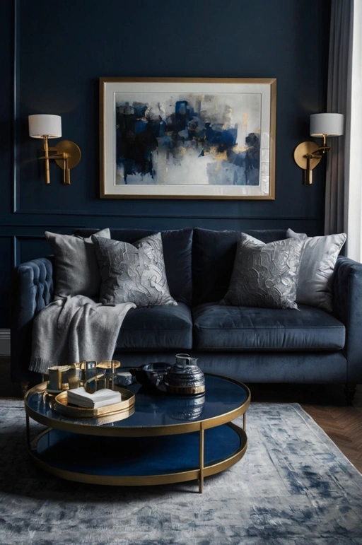 Navy and Charcoal Elegance