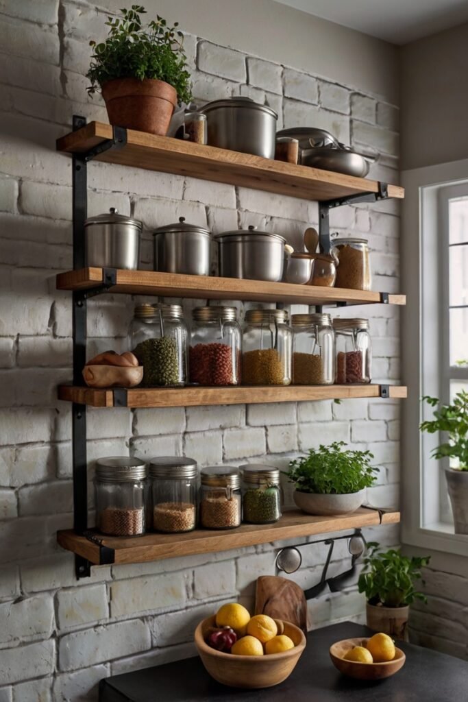 Open Shelving with Decorative Accents