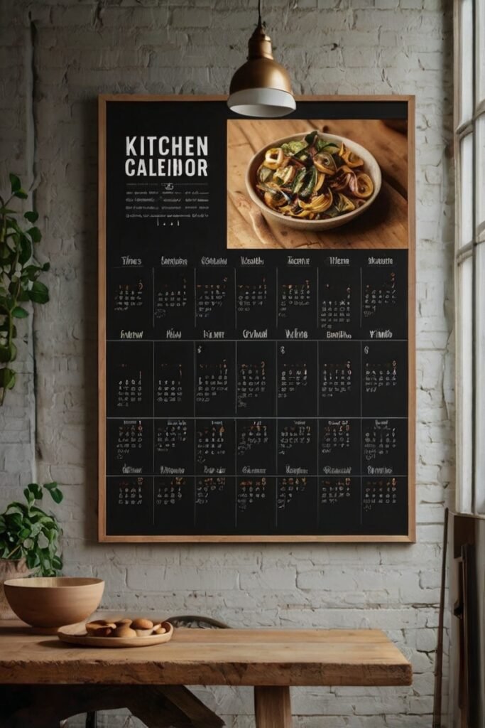 Oversized Wall Calendar for Practical Decor