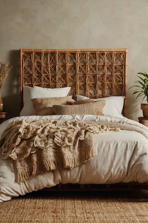 Rattan or Woven Headboard