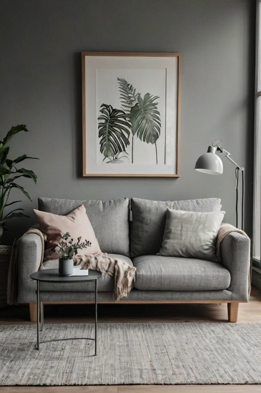 Scandinavian Grey Couch Look