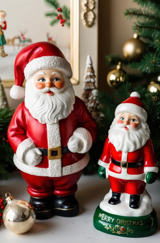 Vintage Santa Figurines