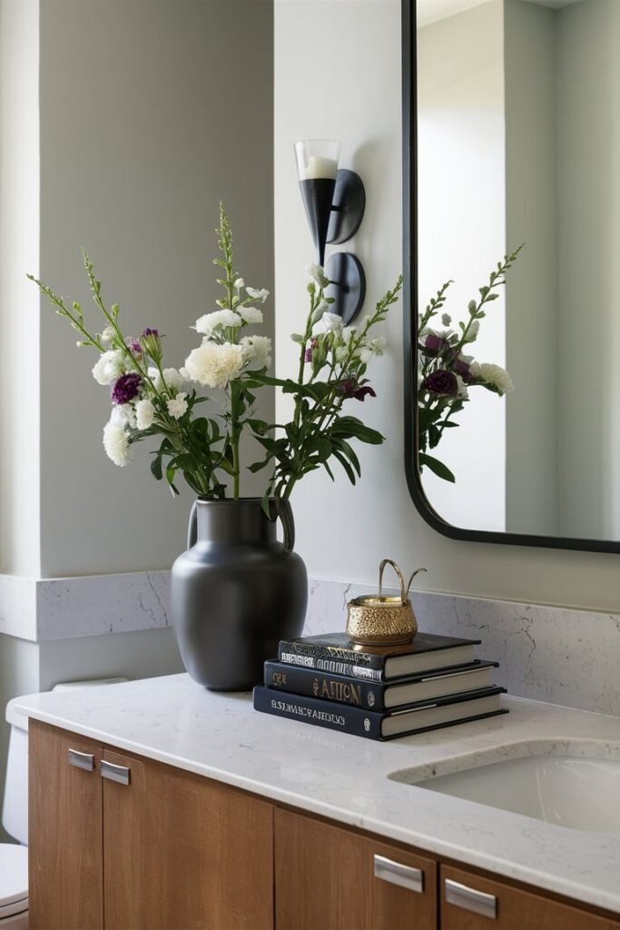 Add a Vase or Books