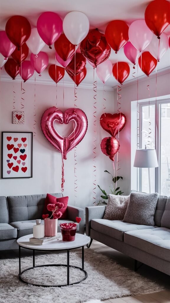 Balloon Bouquets in Shades of Love