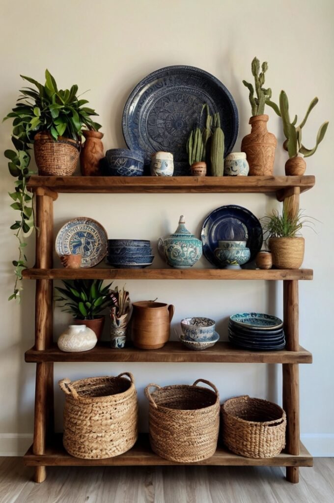 Boho-Inspired Shelving