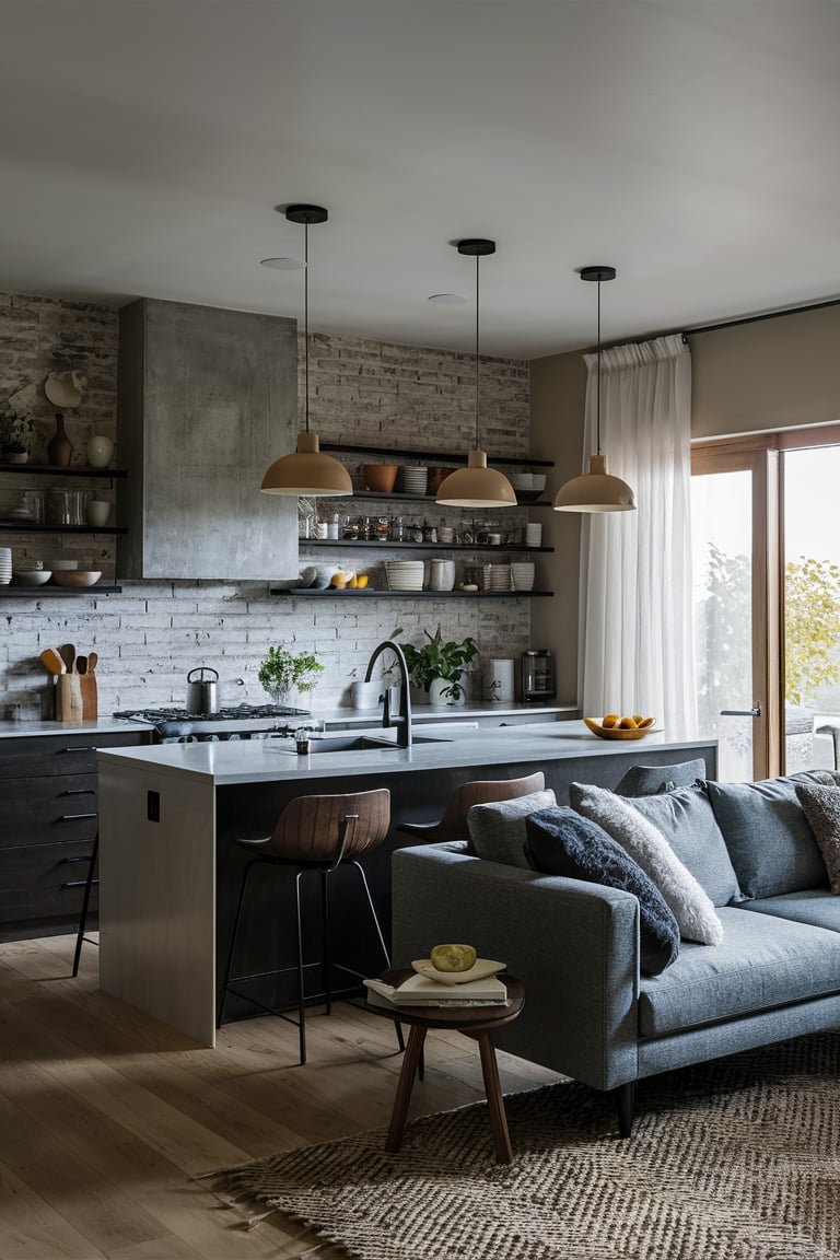 18 Modern Kitchen and Living Room Combos: Design Ideas & Inspiration