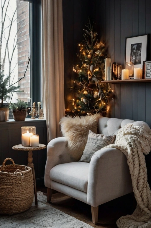 Cozy Corner Nook in winter