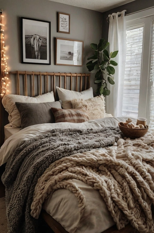 Cozy Throw Blankets and Pillows