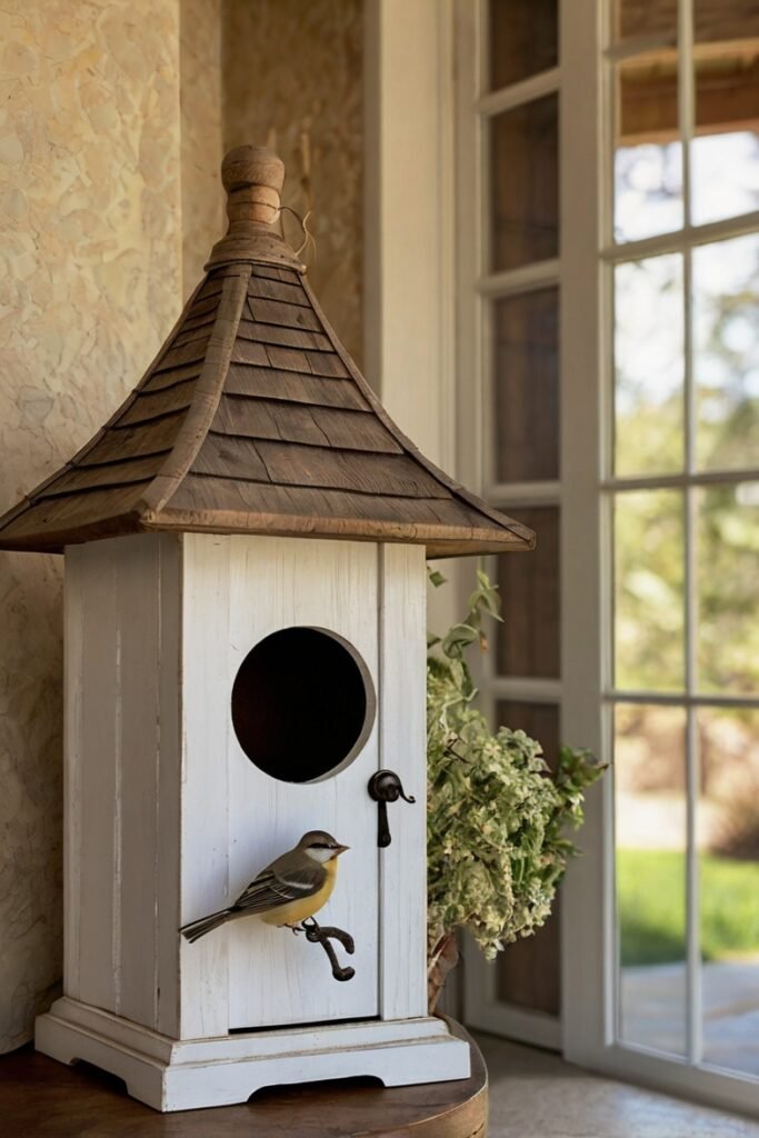 Foyer with a Built-in Birdhouse