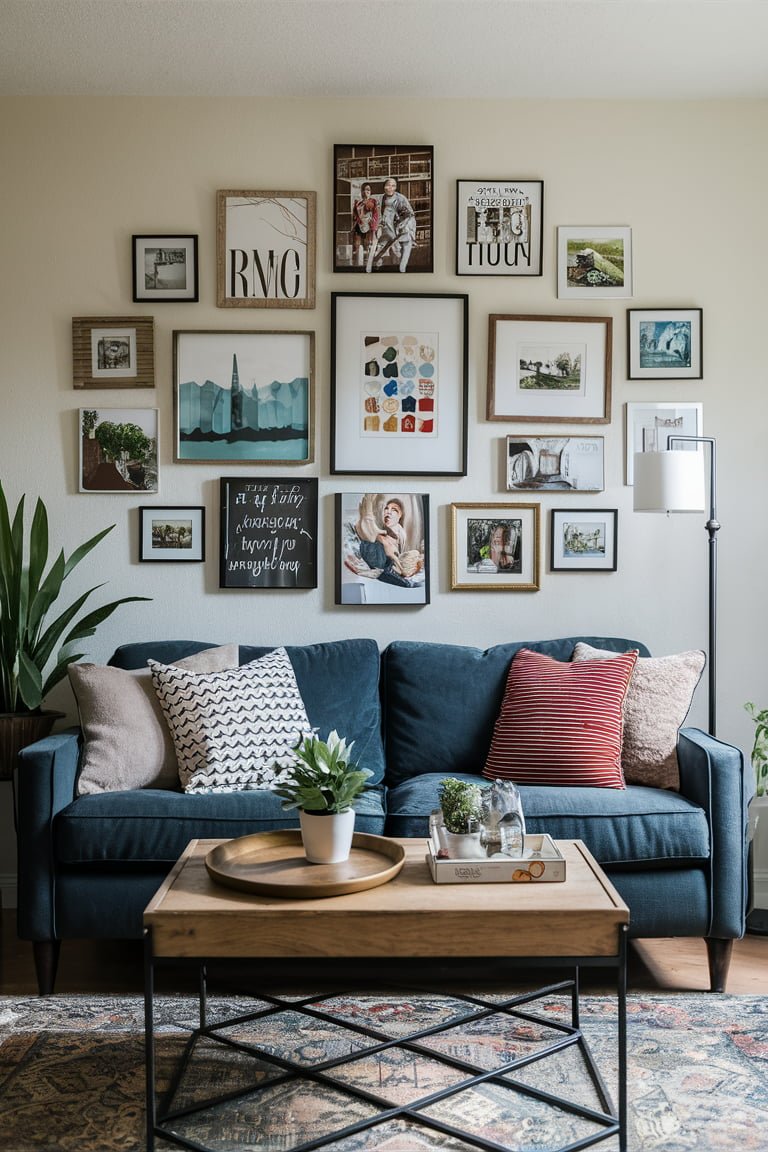 Elevate Your Space with Accent Wall Behind Couch