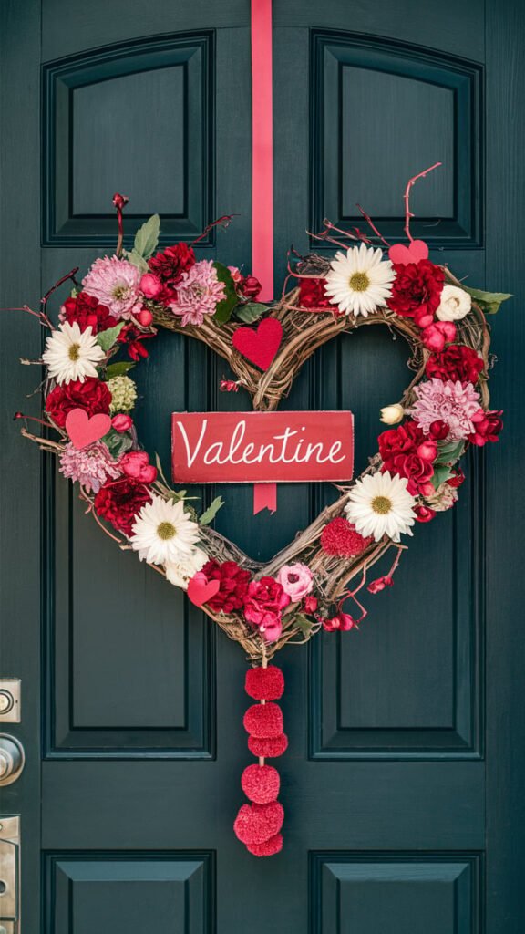 Heart-Shaped Wreath for the Door