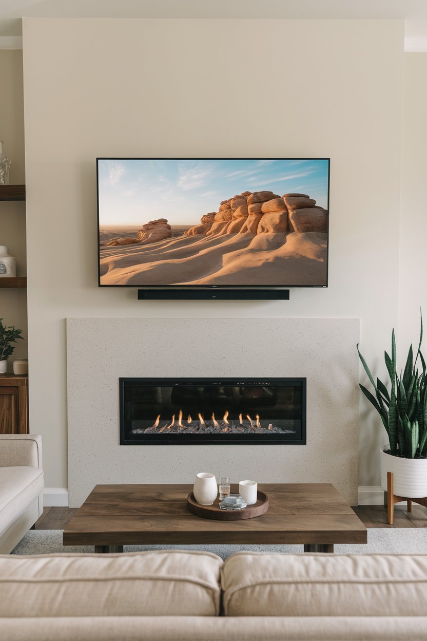 24 Stylish TV Above Fireplace Ideas to Transform Your Living Room