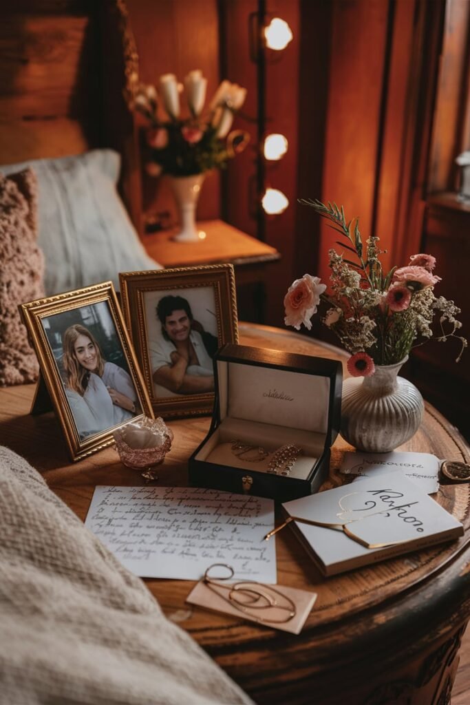 Intimate Bedside Table Decor