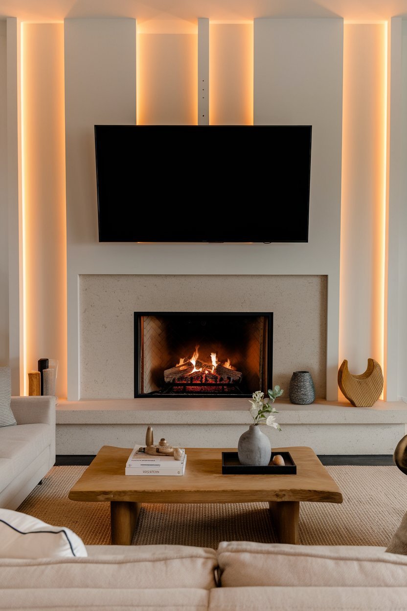 24 Stylish TV Above Fireplace Ideas to Transform Your Living Room