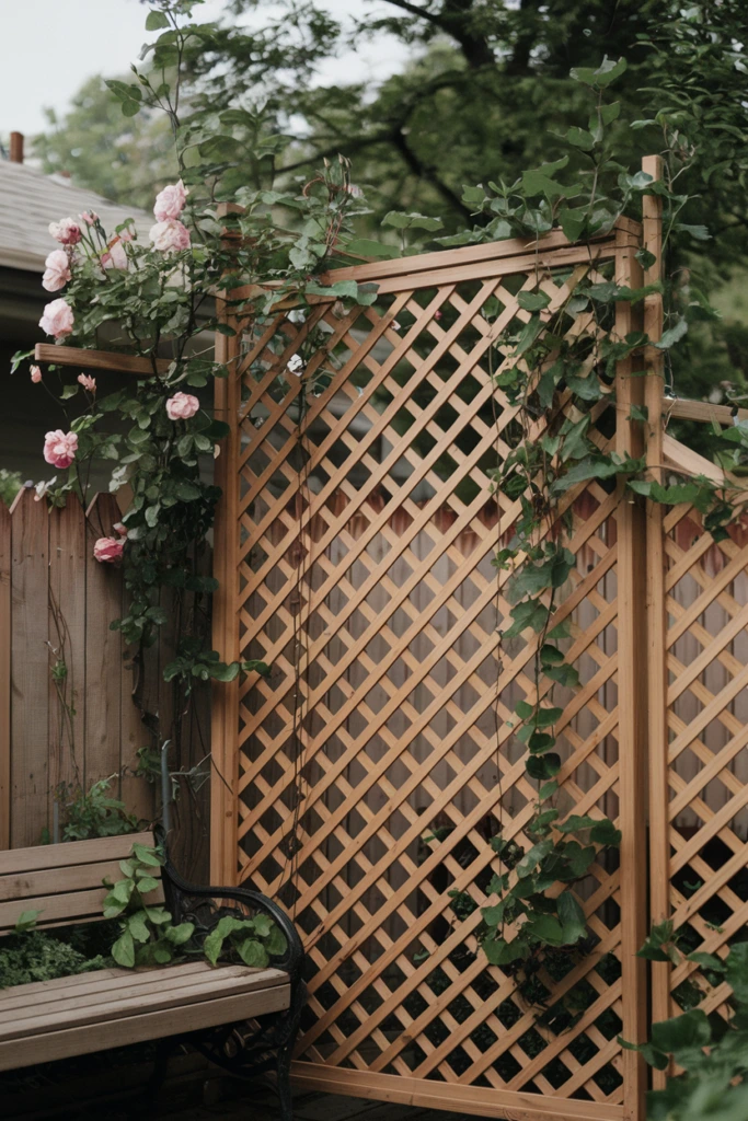 Lattice Screens with Vines
