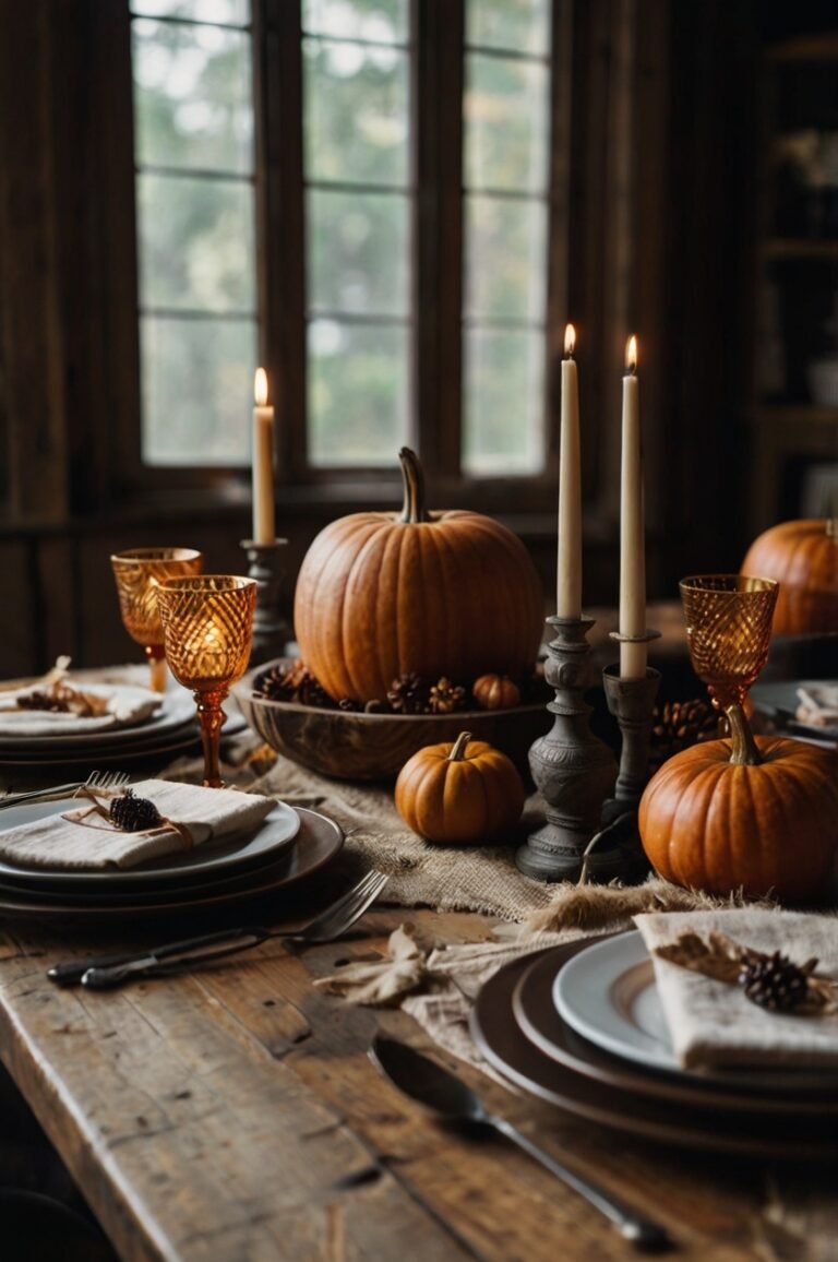 fall table decor ideas