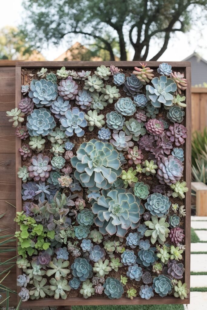 Living Privacy Walls with Succulents