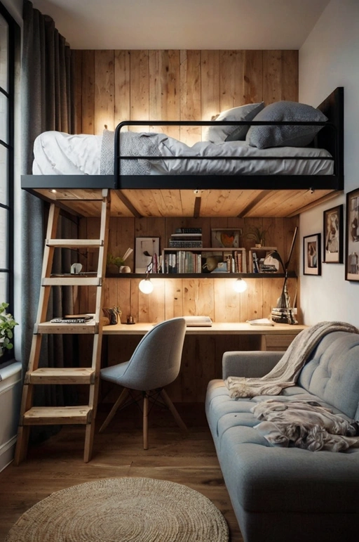 Lofted Bed Areas