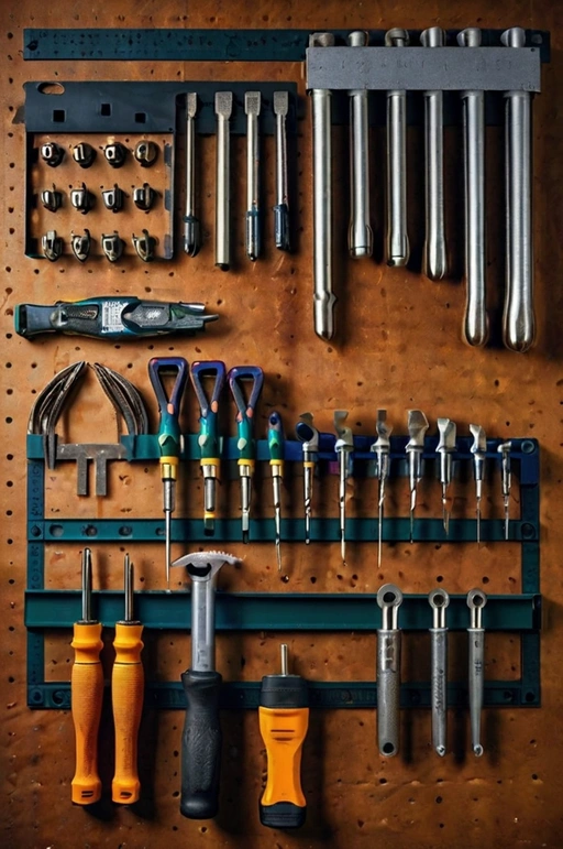 Magnetic Strips for Tool Organization