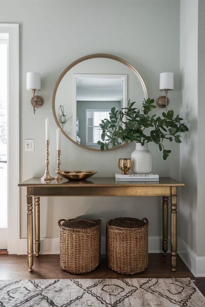Mirror and Metallic Accents