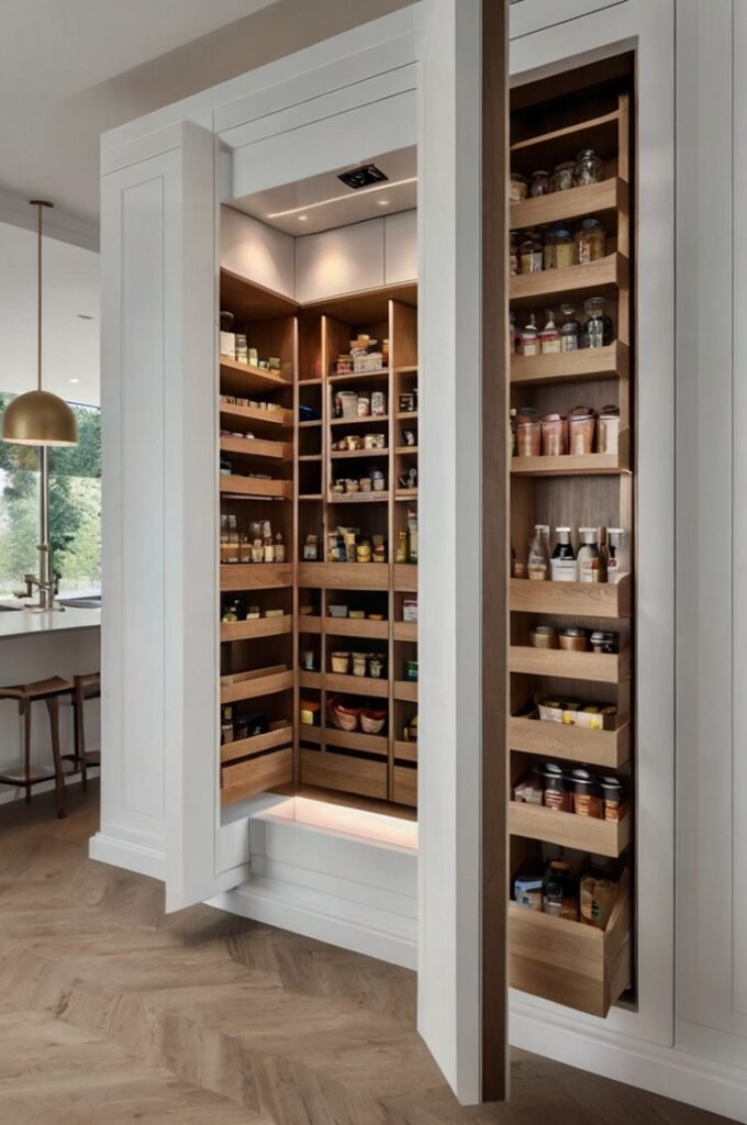 Pantry Behind a Hidden Wall