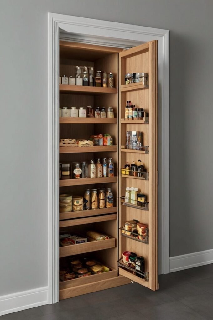 Pantry with a Secret Pocket Door