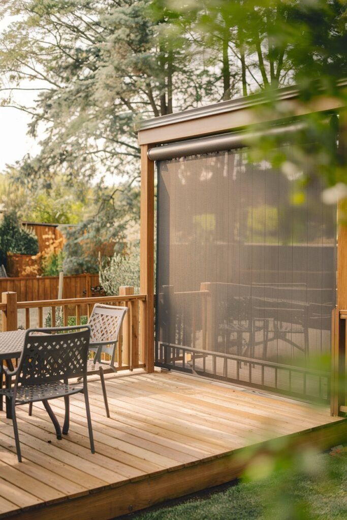 Retractable Privacy Screens