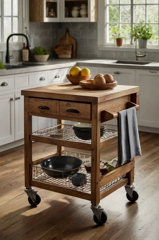 Rolling Kitchen Cart