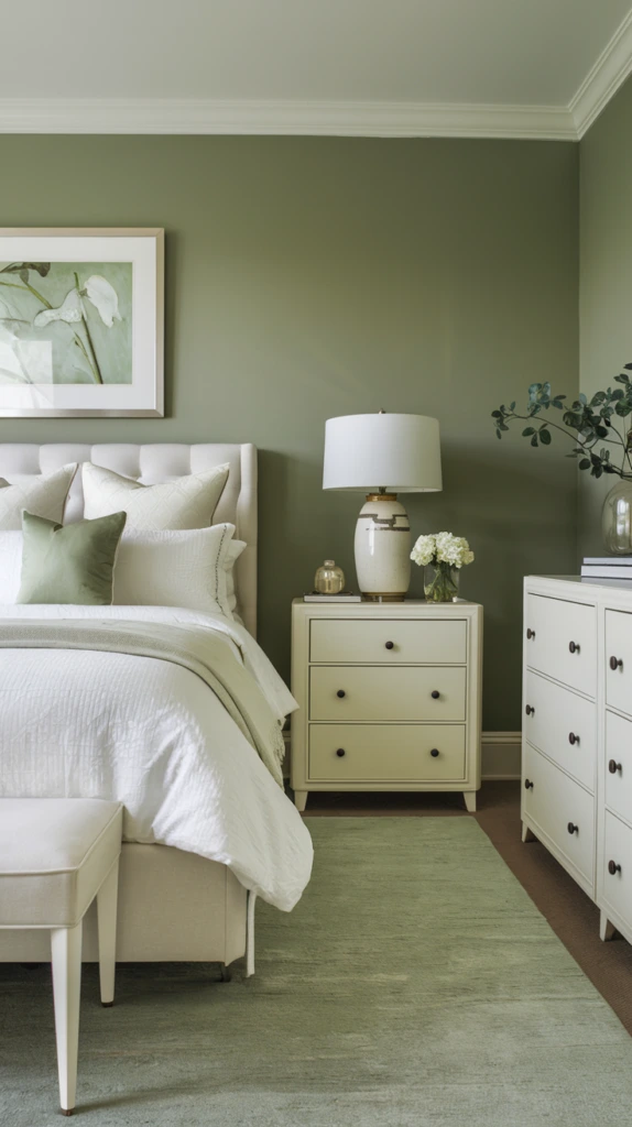 Sage Green and White Combination
