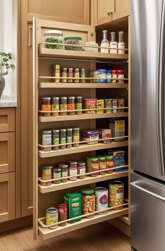 Slim Pull-Out Pantries