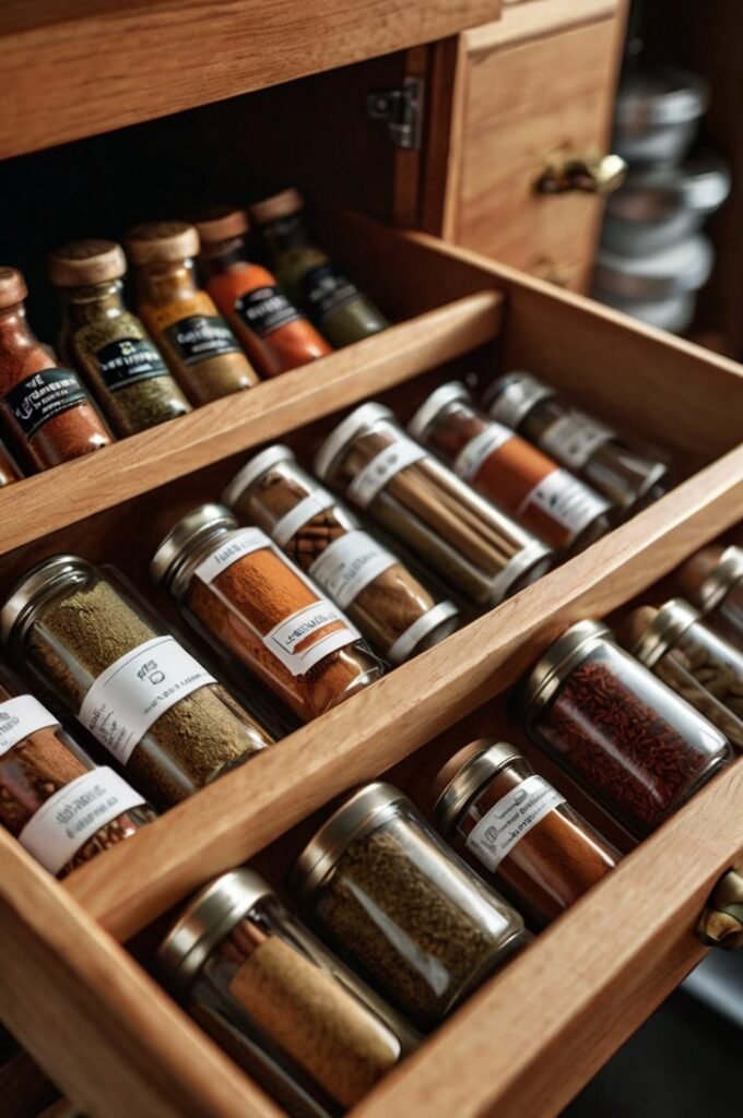 Spice Organizer Drawer Inserts