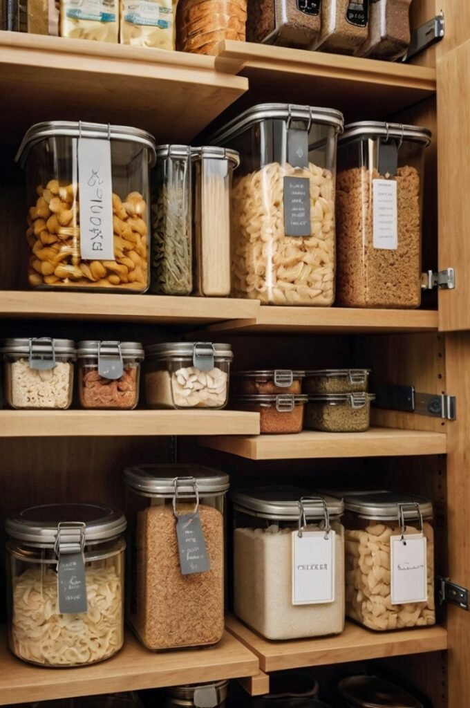 Use Clear Containers for Dry Goods