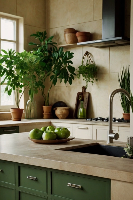 Using Earthy Green Accents
