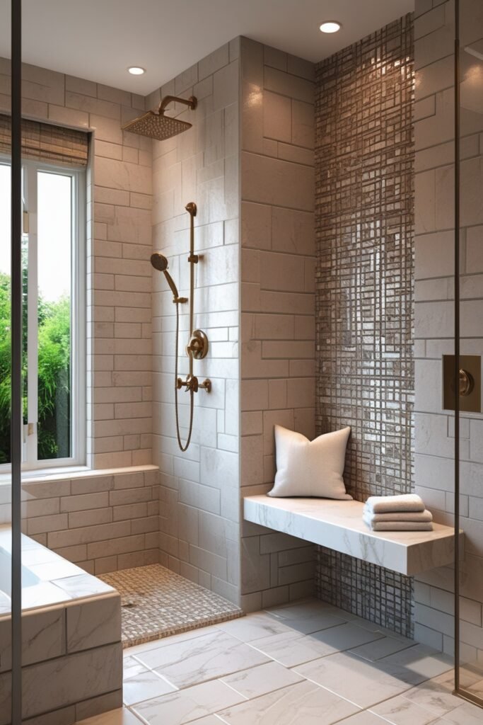 Walk-In Showers with Built-In Seating
