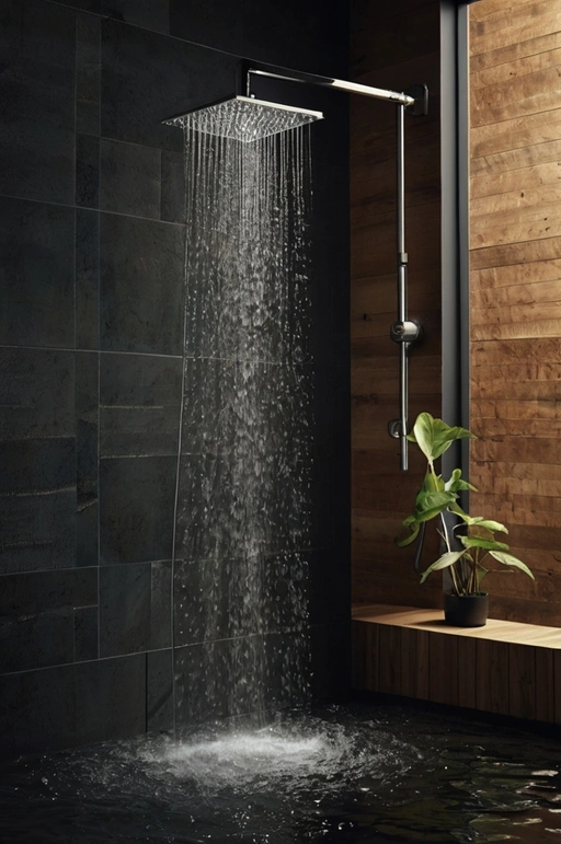 Waterfall Shower Wall