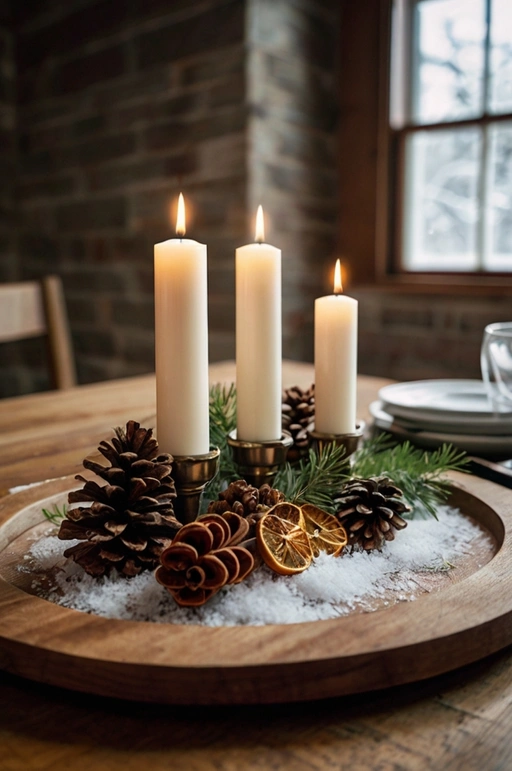 Winter-Themed Centerpieces