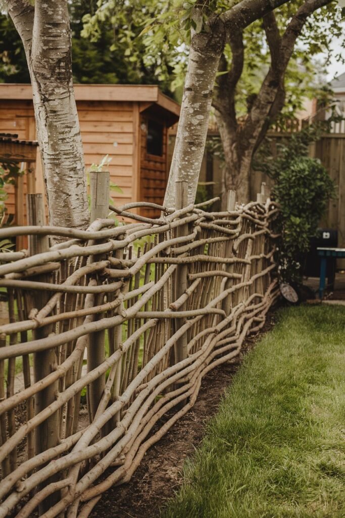 Woven Branch Fencing