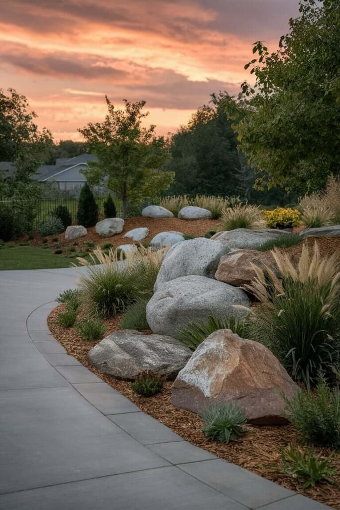Add Decorative Boulders for a Unique Statement
