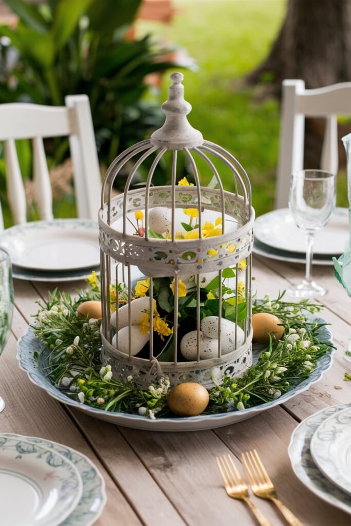 Birdcage Centerpiece Tray