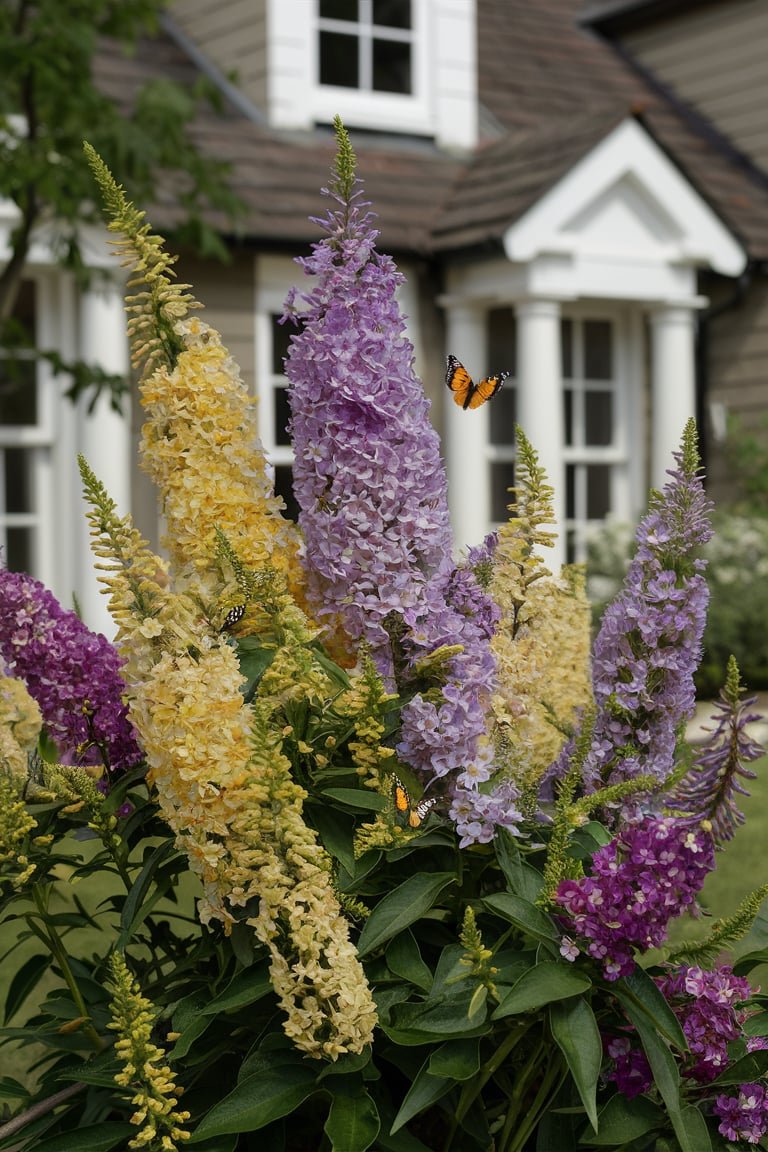 Catching Bush 15+ Beautiful Bushes in Front of House Ideas for Curb Appeal 🌿