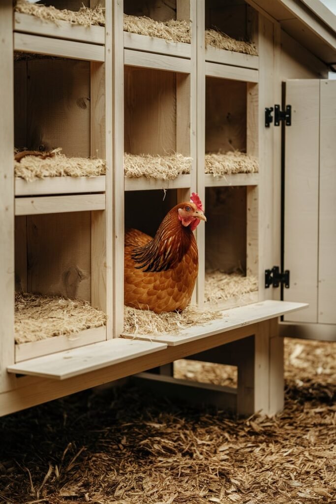 Built-in Egg-Laying Nooks