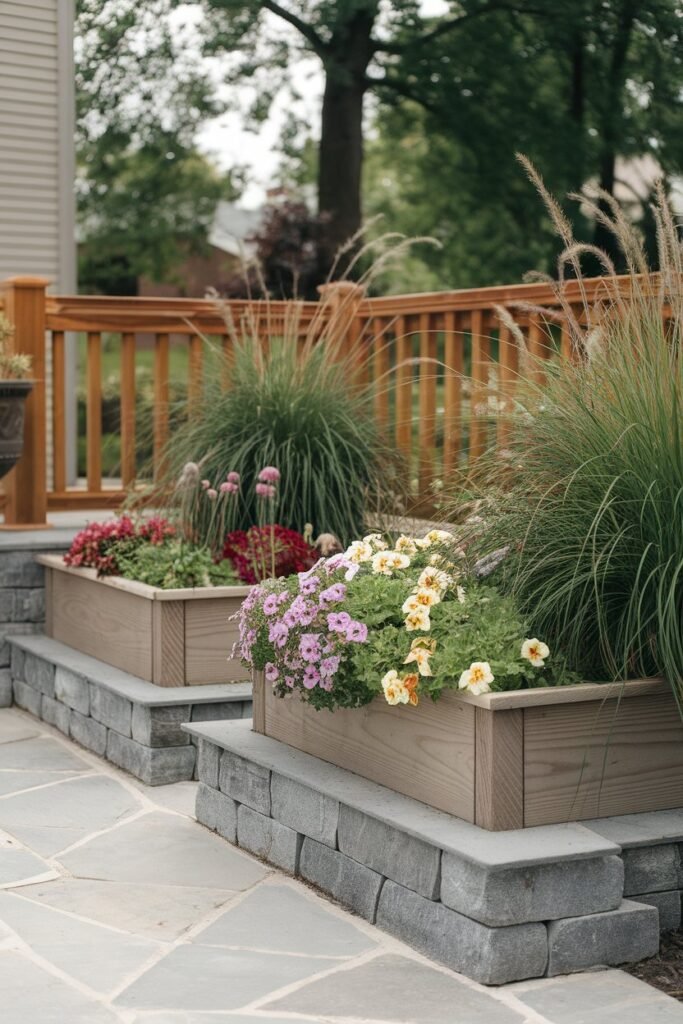 Built-in Raised Garden Beds