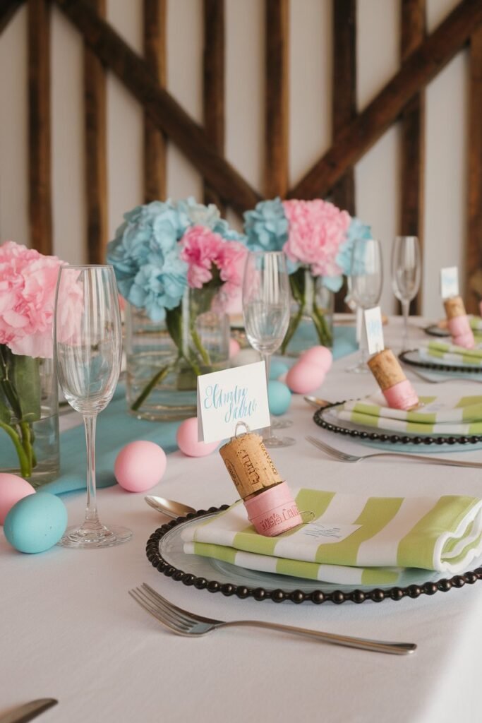 Champagne Cork Place Cards
