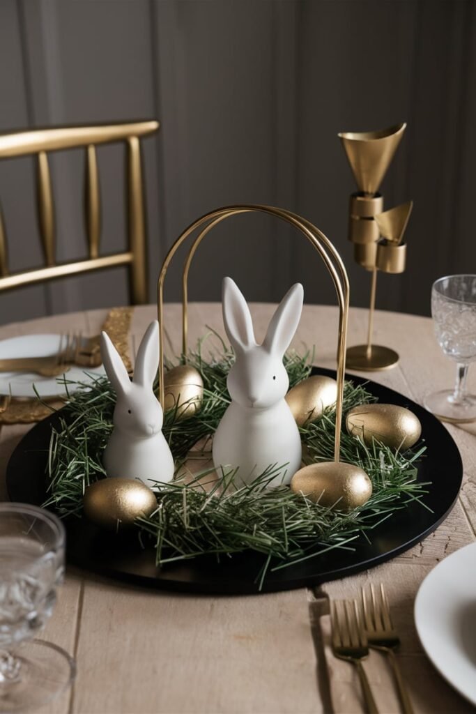 Chic Monochrome Easter Tray