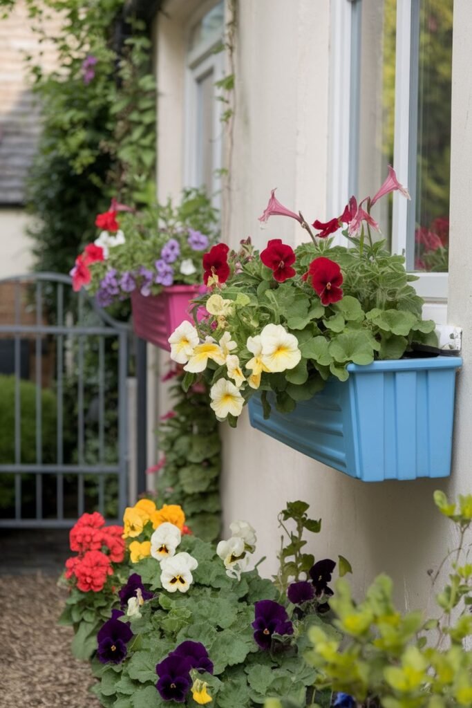 Colorful Window Boxes