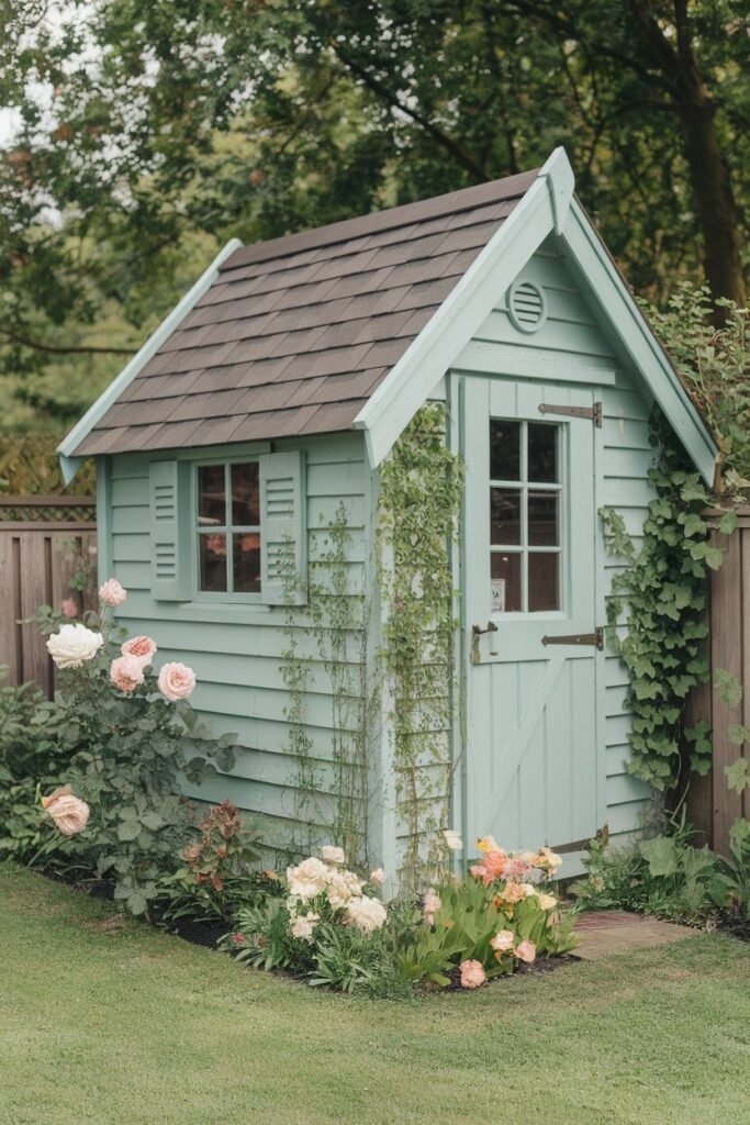 Cottage-Style Garden Shed